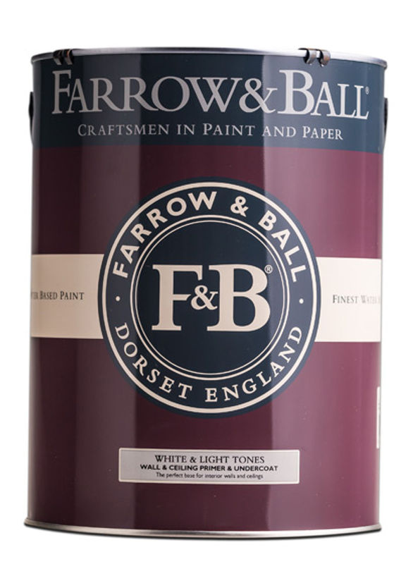 Farrow & Ball Wall & Ceiling Primer & Undercoat Wasserbasierte Grundierung für Wände und Decken Weiß 5 l - Bild 2
