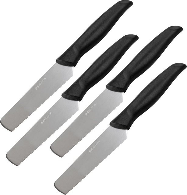 Nirosta Brötchenmesser-Set Basic, 4-teilig, Schwarz - Bild 1