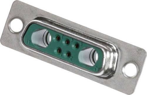 Molex D-SUB Stecker 1731070060 mit 7 Polen zum Löten in Silber und Gold - Bild 1