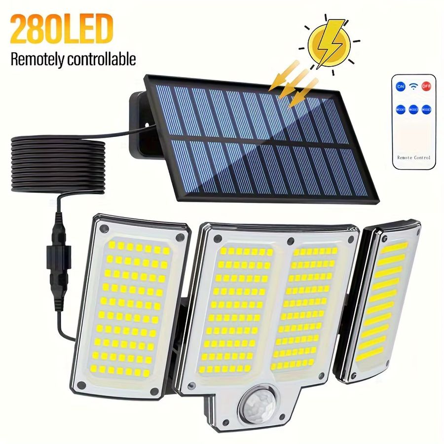 BALDR LED Solar-Flutlicht mit Bewegungsmelder und integrierter LED für den Außenbereich - Bild 7