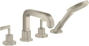 Hansgrohe Axor Citterio Fertigmontageset für die Badewanne in gebürstetem Nickel - Bild 1