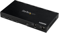 StarTech.com HDMI Splitter mit 2 Ports, 4K 60Hz und integriertem Scaler, Schwarz - Bild 1
