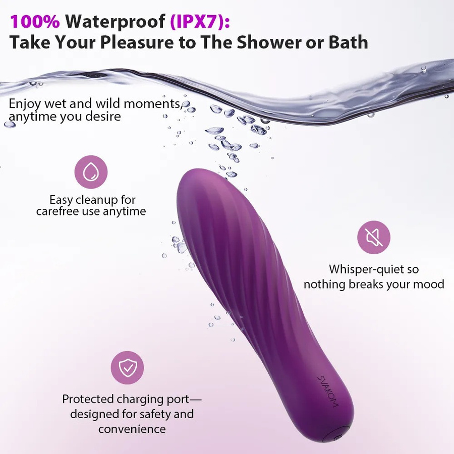 Svakom Minivibrator Tulip in Purple mit 10 Vibrationsmodi - Bild 4