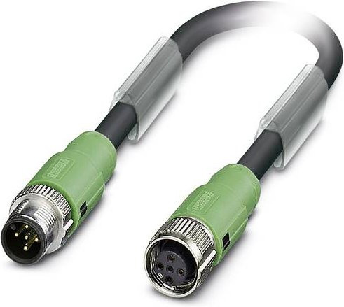 Phoenix Contact 1518407 Sensor-Aktor-Steckverbinder M12 Stecker gerade Buchse gerade 30 cm 5-polig grau grün - Bild 1