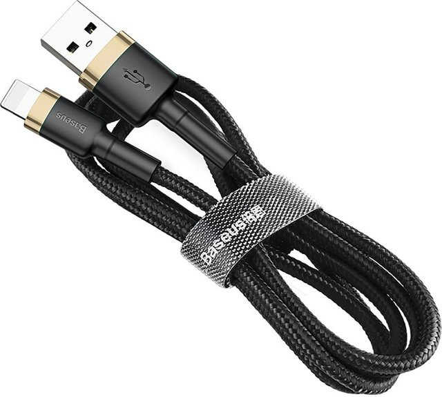 Baseus Cafule USB-A auf Lightning Daten- und Ladekabel, 18W, Gold, 1m - Bild 1