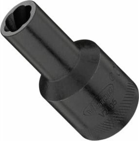 Vigour Spiralnutenausdreher-Einsatz V2408 mit 1/2 Zoll Innenvierkant Antrieb 12,5 mm und 15 mm Gesamtlänge in Schwarz - Bild 1