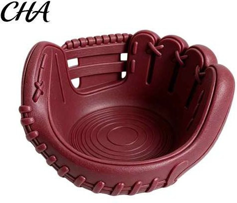 Xingzhis Baseballhandschuh Organizer als dekorative Auffangschale in Kaffeebraun, 3D-gedruckte Aufbewahrungsschale für Schlüssel und Kleinteile, B/T/H: 17,5 x 12,0 x 17,0 cm - Bild 1