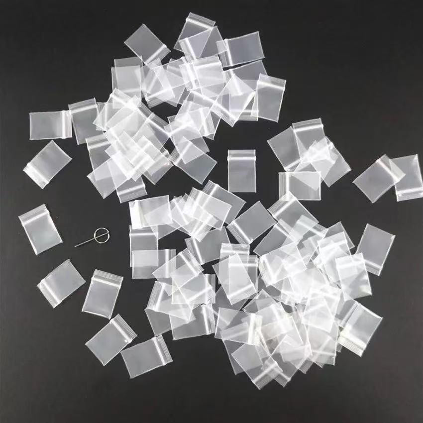 100 transparente selbstversiegelnde Mini-Plastiktüten von TrendVibeCN, extra kleine Einweg-Beutel aus Kunststoff, B/H: 2,6 x 3 cm - Bild 2