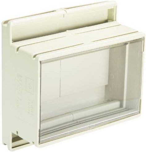 Wieland Electric Hutschienen-Gehäuse aus Kunststoff in Weiß und Transparent, B/T/H: 9,3 x 4,2 x 6,6 cm - Bild 1