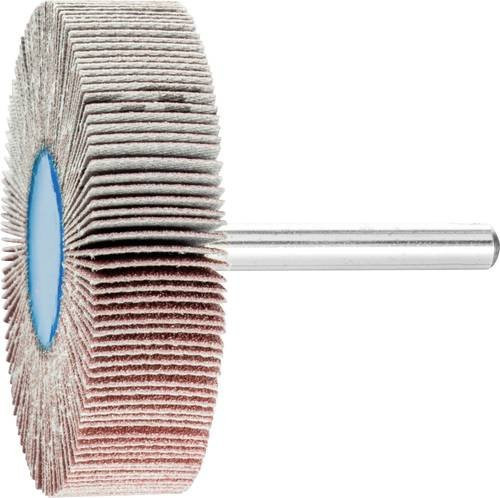 PFERD Korund Fächerschleifer A120 für Feinschliff und Finish, Durchmesser: 60 mm, Breite: 15 mm, Schaft-Durchmesser: 6 mm, 10 Stück, Multicolor - Bild 1
