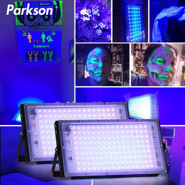PARKSON LED-UV-Flutlicht Schwarzlicht für Party und Bühne, wasserdicht, 24 W - Bild 1