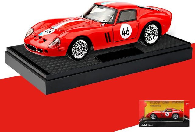 Linyi toy car Klassik 250 Gto Supersportwagen, Metallmodell, 1:32, mit Ton und Licht, ab 14 Jahren - Bild 1