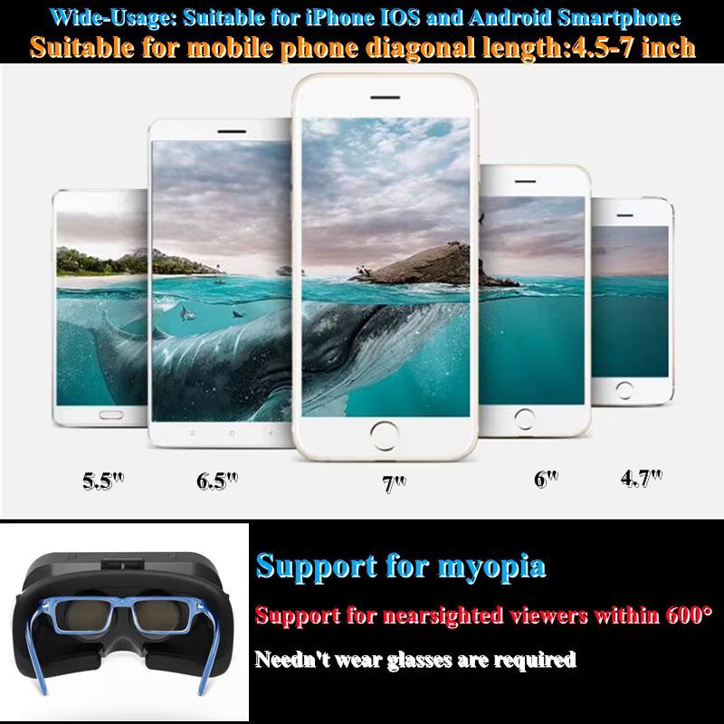 Google Cardboard G10 VR-Brille für 4,7-Zoll-Smartphones in Schwarz mit IMAX 3D-Unterstützung und Game-Controller-Kompatibilität - Bild 3
