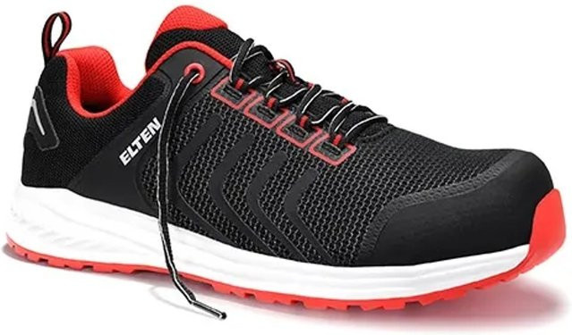 Elten Sicherheitshalbschuh Livas Black-Red Low ESD S1P in Schwarz-Rot, Größe 44 - Bild 1
