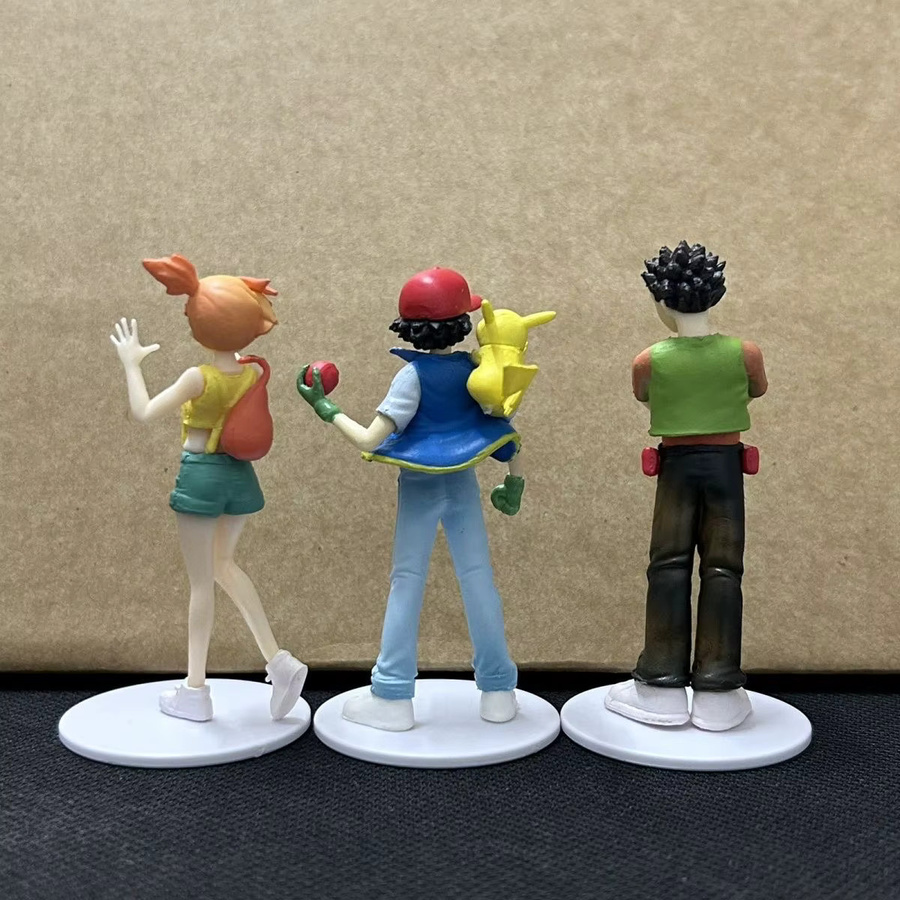 Bandai Pokémon Ash Brock Misty Actionfiguren, 3-teiliges Set - Bild 2
