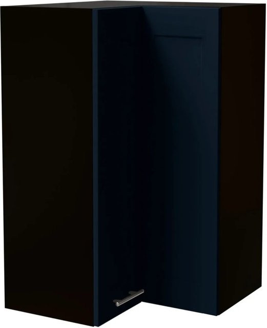 Eckhängeschrank Oslo von Feldmann-Wohnen in Schwarz und Indigo Matt, B/T/H: 60 x 60 x 96 cm - Bild 1