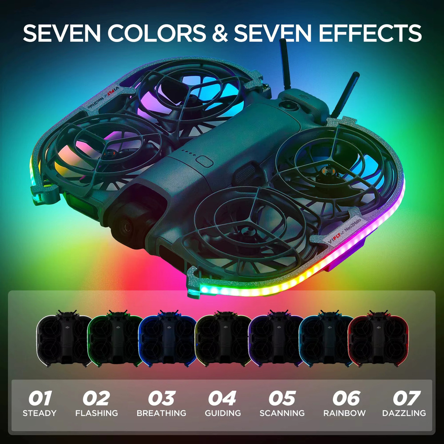 VIFLY Neo2Halo LED-Lichtstreifen für DJI Neo 2 - Bild 2