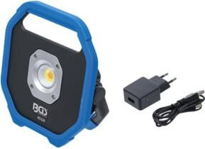 BGS COB-LED Arbeits-Leuchte 10W in Blau mit Akku und verstellbarem Design - Bild 1