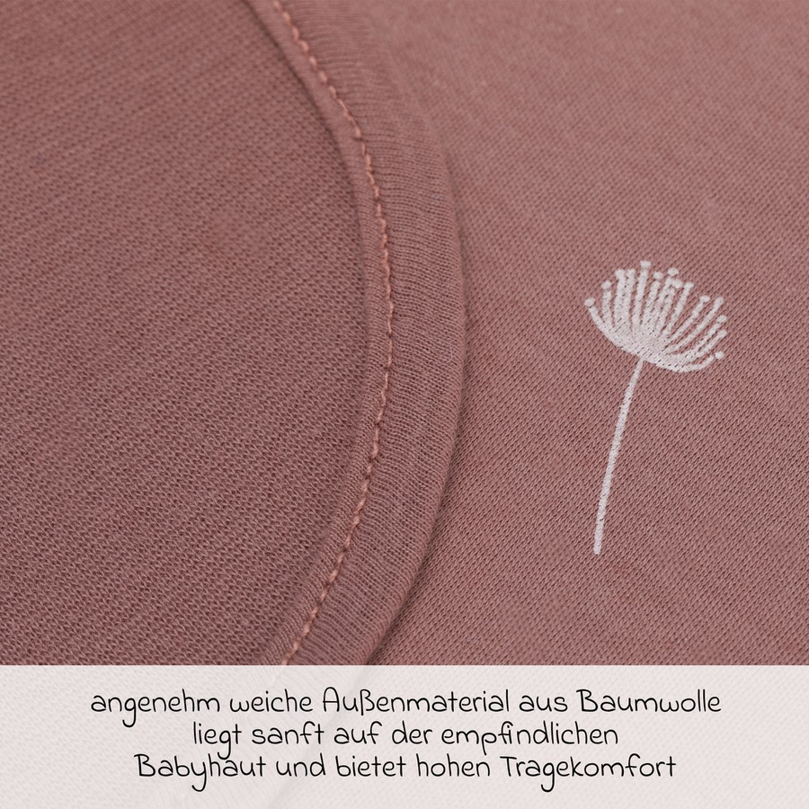 Fillikid 2-tlg. Lätzchen-Set Pusteblume in Rosa mit wasserdichter Innenschicht aus Baumwolle und Polyurethan - Bild 3