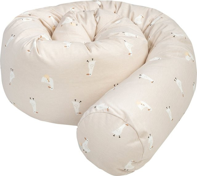 Julius Zöllner Bettschlange Jersey aus Baumwolle, Farbe: Beige/Sand, Länge: 180 cm - Bild 1