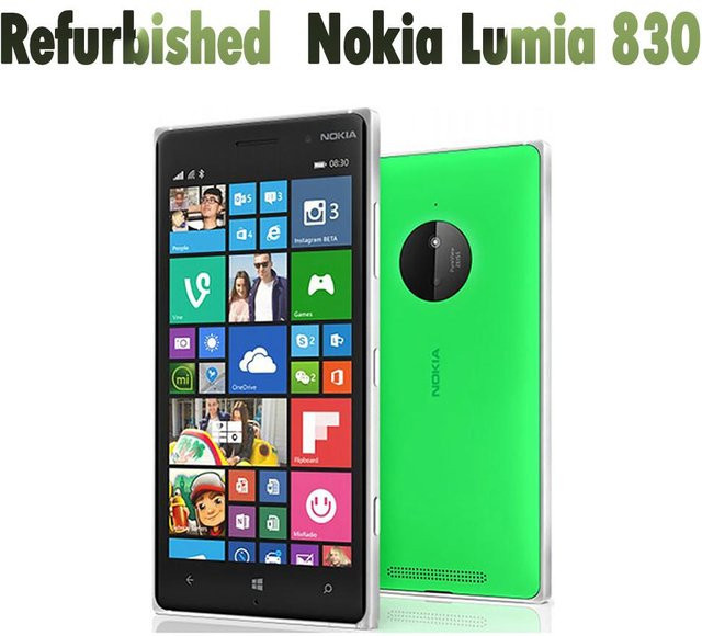 Nokia Lumia 830 Smartphone Refurbished Schwarz 16GB ROM mit 10MP Kamera, WiFi und GPS - Bild 1