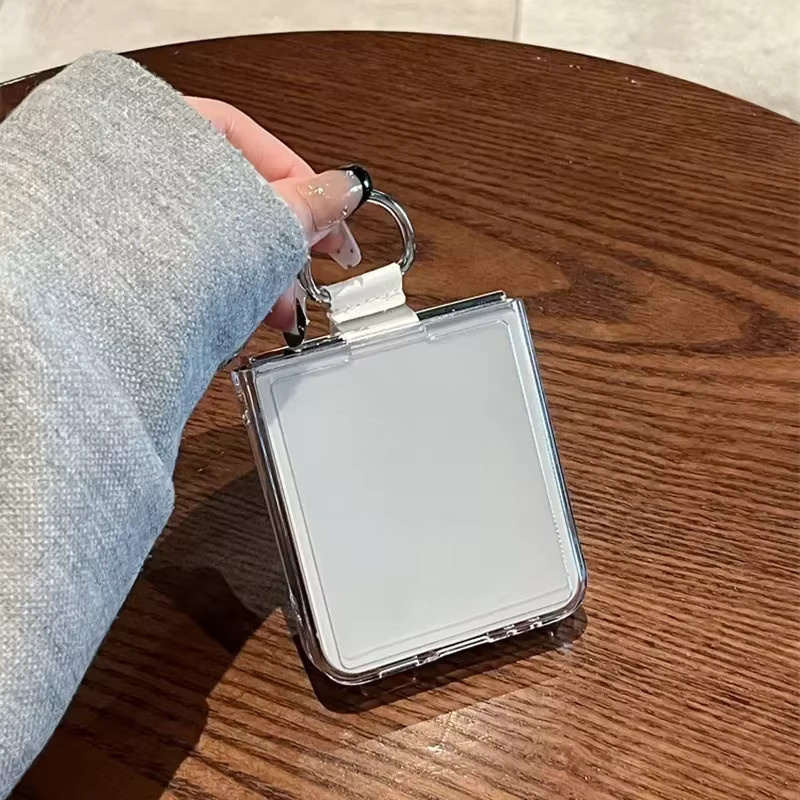 Transparente Acryl-Schutzhülle mit Ringhalter für Samsung Galaxy Z Flip 7 6 5 4 - Bild 3