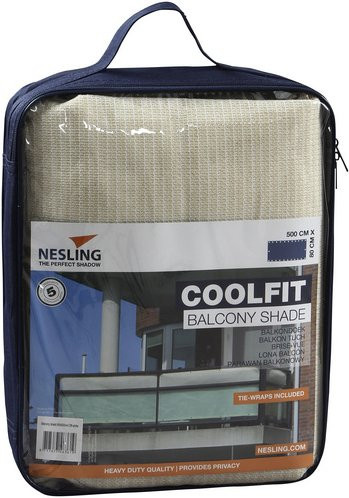Nesling Balkonverkleidung Coolfit aus Hart-Polyethylen in Weiss, H: 80 cm, L: 500 cm - Bild 1