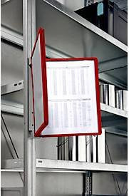 Magnet-Wandhalter-Set Vario Wall mit 5 Tafeln in Rot und Schwarz - Bild 1