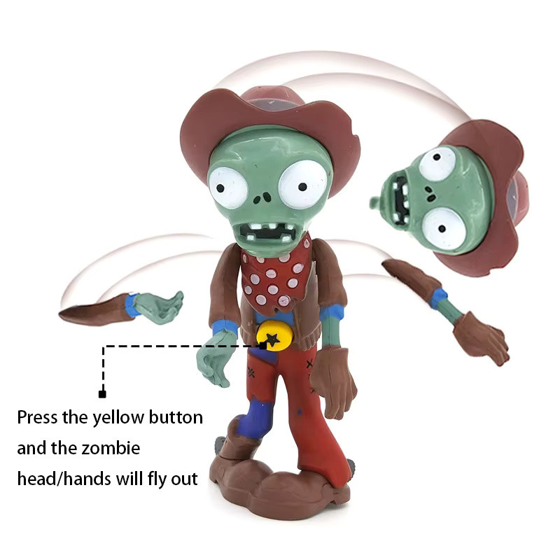 SHI JI YI GAO Plants vs Zombies 2 Ice Pea Jetpack, Zombie-Modell, Silikon, ab 3 Jahren - Bild 4