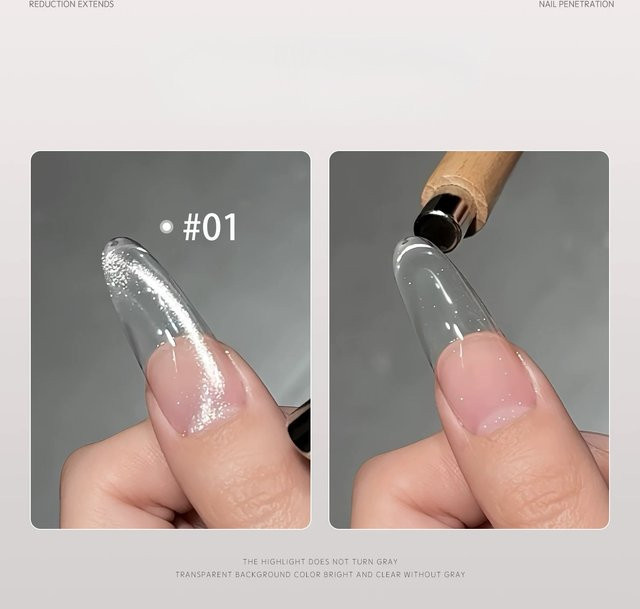 MIANEL Gel-Nagellack, weiß, schimmernd, 10 ml - Bild 1