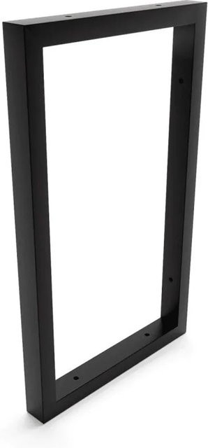 HEVVA Waschtischhalterung REUSS Wandmontage aus Metall in Schwarz Matt, Tiefe: 25 cm - Bild 1