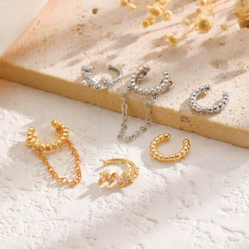 Sharelucky Schmuck-Set, Kette, Ohrclip, 3-teilig - Bild 2