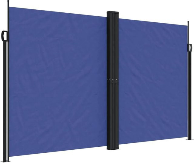 Furnicato Seitenmarkise ausziehbar Blau aus Polyester B: 600 cm, H: 200 cm - Bild 1