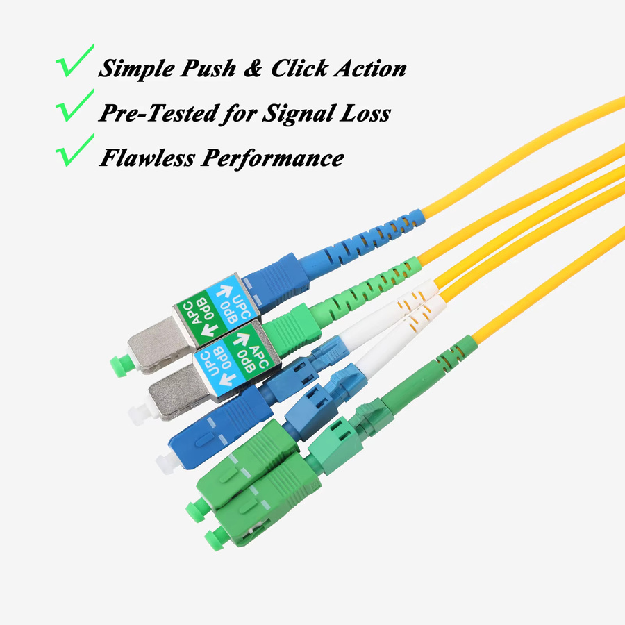 LYNNDM 50-teiliges Glasfaser-Adapter-Set SC APC/UPC zu LC APC/UPC Koppler-Konverter in Multicolor mit Aufbewahrungsbox - Bild 2
