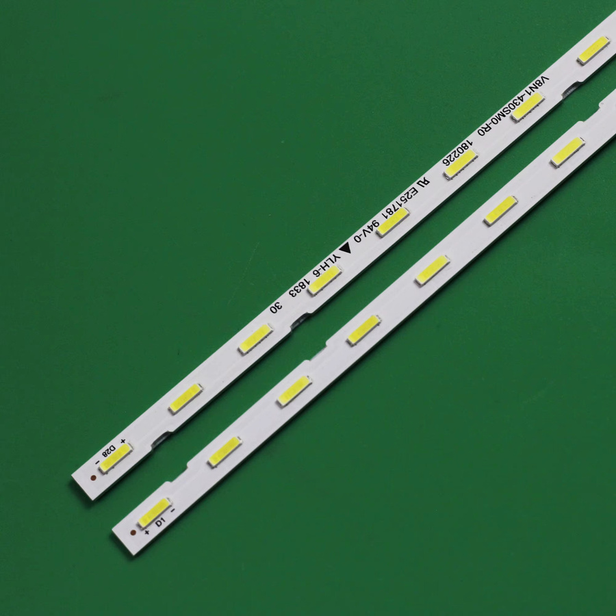 LED-Streifen in Weiß von PMALLJF für Samsung TV Modelle UN43RU7100 UE43RU7190 UE43N5540 UE43N5570 UA43RU7100 UE43RU7179U UE43RU7200U UA43N5500AK UE43NU7099U UE43RU7102K - Bild 1