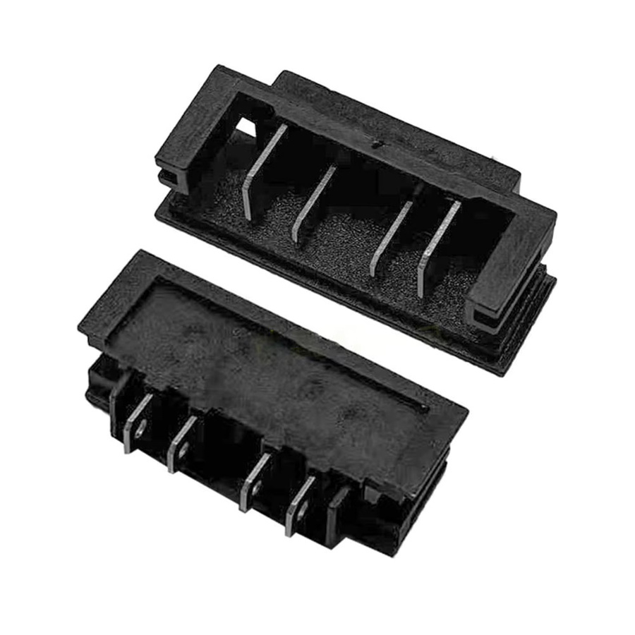 5er Set Batterie Anschluss Terminal Block Adapter für DeWalt DCB200 Lithium-Akku Werkzeugzubehör in Schwarz - Bild 2