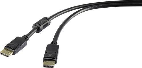 Renkforce DisplayPort Anschlusskabel in Schwarz, 1,80 m, UHD 4K @ 60Hz mit vergoldeten Steckern - Bild 1