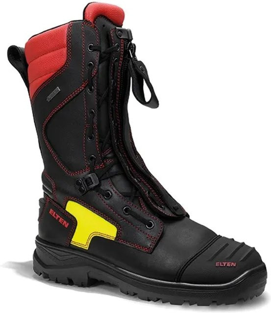 Elten Feuerwehrstiefel Craig GTX ESD F2A aus Rindleder in Schwarz-Rot, Größe 36 - Bild 1