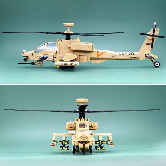 oenas AH-64 Militär-Kampfhubschrauber, Baukasten, Fahrzeuge - Bild 1