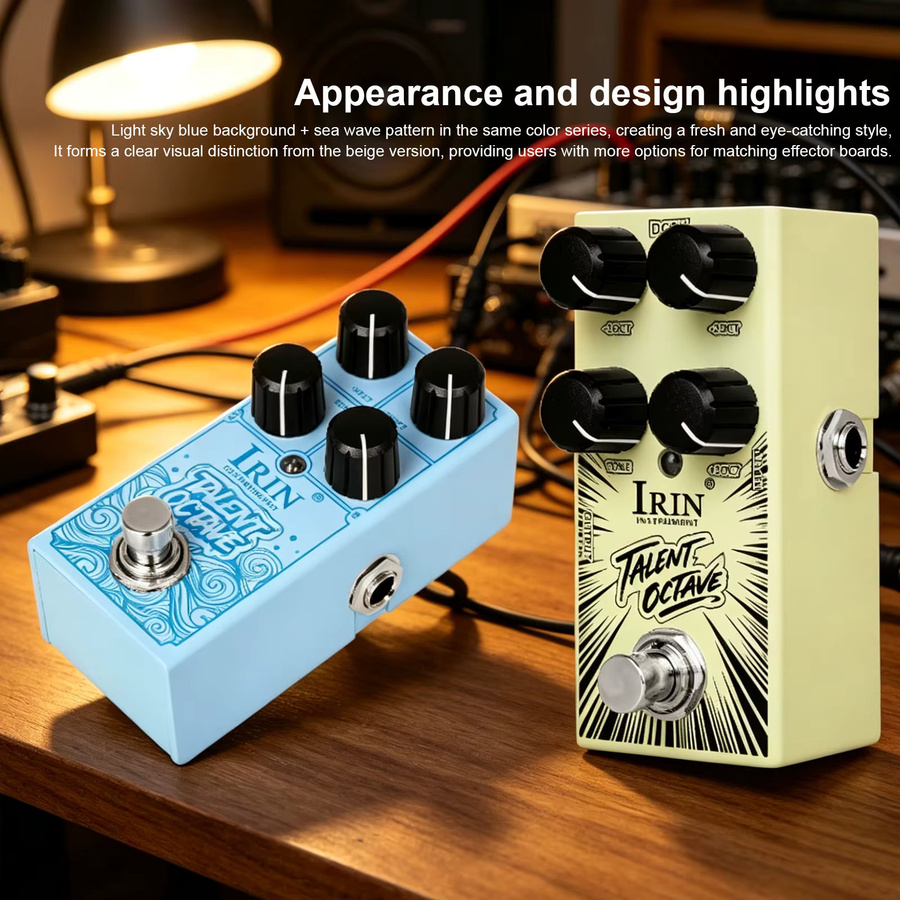 IRIN RS/F-19 TALENT OCTAVE Gitarren-Effektpedal – Polyphoner Dreifach-Oktav-Harmonisierer für 3 separate Stimmen - Bild 4
