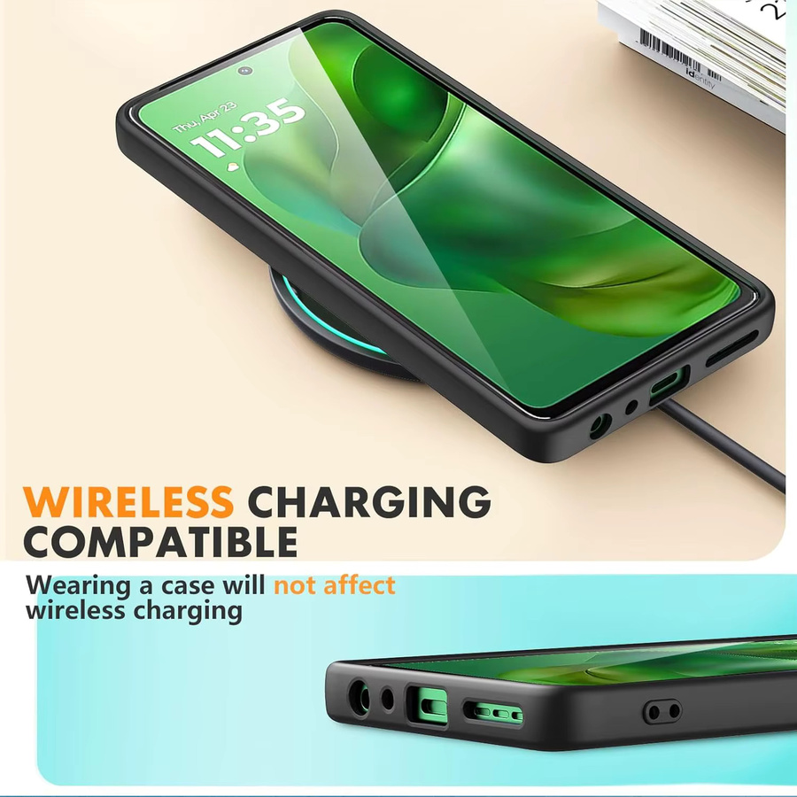 Original Flüssig-Silikon-Hülle für Motorola Moto Edge 70 Ultra, Fusion 60 Pro, 50 Neo, G67, G77, G17, G57, Power G56, G86, G06 Cover in Grün und Schwarz - Bild 5