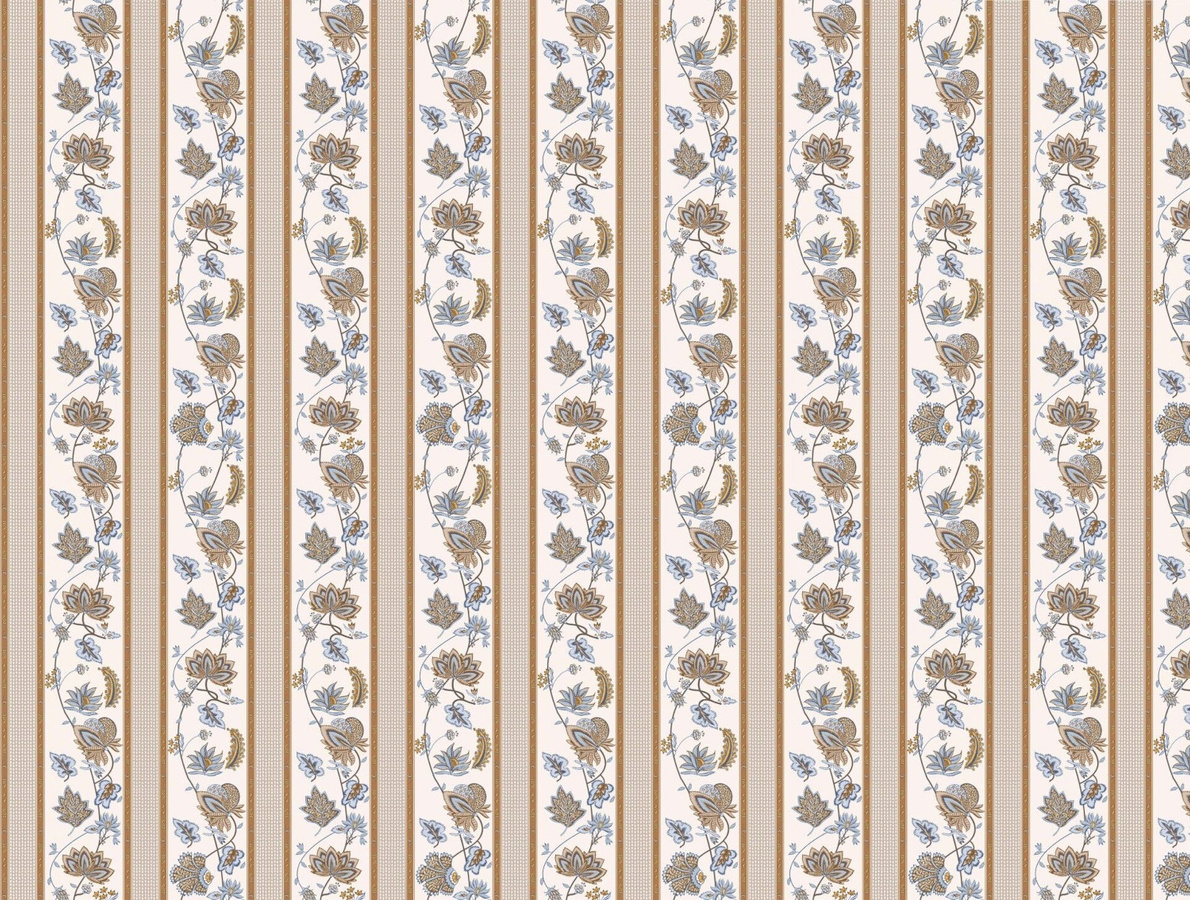 Quenin Tapete Aglaé in Beige, gestreift, Vlies-Tapete (Non-Woven) - Bild 1