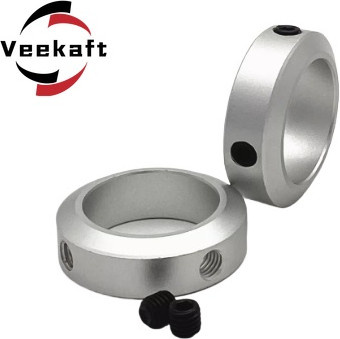 Veekaft Optischer Festspannring SCCAW Set Typ Schaft-Locator Stop Kragen SOH SCSBN aus Aluminiumlegierung in Silber - Bild 1