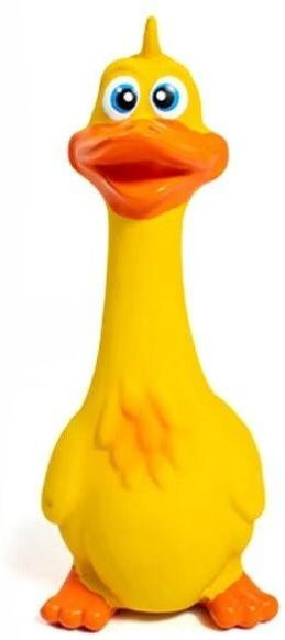 Original Tiergeräusch Latex-Enten-Spielzeug für Hunde, Plüschtiere, orange - Bild 1