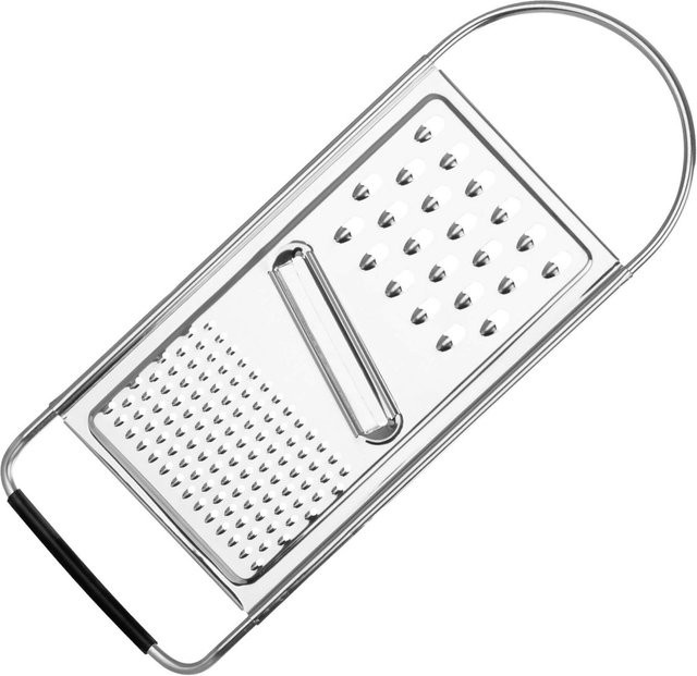 Stanley Rogers Universalreibe aus Edelstahl in Silber, B: 30 cm, H: 11,5 cm, T: 2 cm - Bild 1