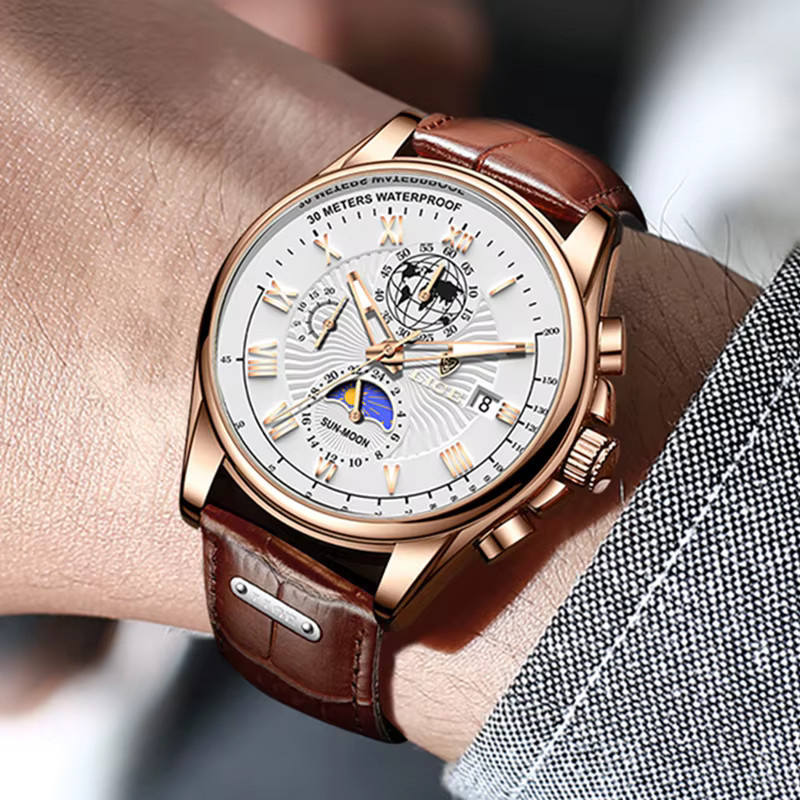 Lige Chronograph, Quarz, Leder, Herren - Bild 5