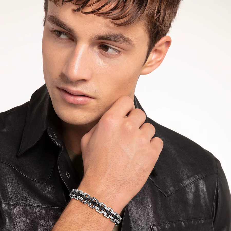 prjewel Armband Edelstahl, Silber, Herren - Bild 4