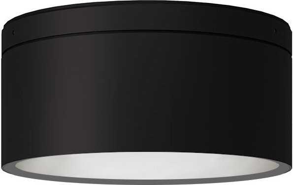 Top Light Puk! 160 One Avantgarde LED-Deckenleuchte in Schwarz Matt mit mattiertem Glas und warmweißem Licht (2700K) - Bild 1