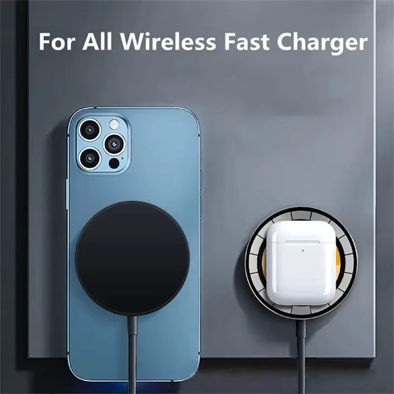 VIKEFON Magnetisches kabelloses Ladegerät mit USB-C, Schnellladegerät für MagSafe iPhone 12-17 Pro Max und Android, Schwarz - Bild 2