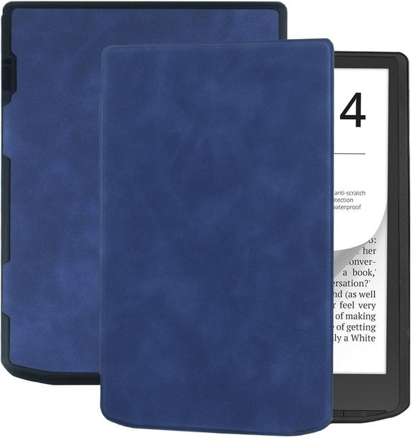 Slim Flip Cover Schutzhülle für Pocketbook Inkpad 4 und InkPad Color 2 3 in Blau - Bild 1